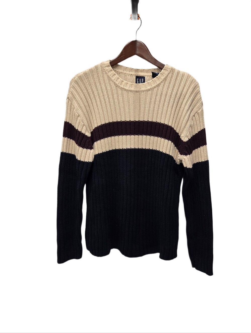 GAP Vintage Y2K Chunky Knit Stripe Sweater